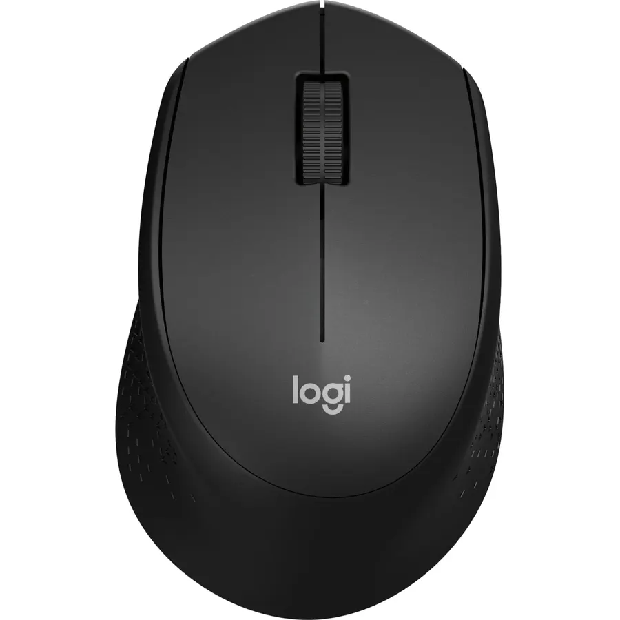 Logitech M330 Silent Plus Full Size 2.4 GHz Wireless Mouse - Black