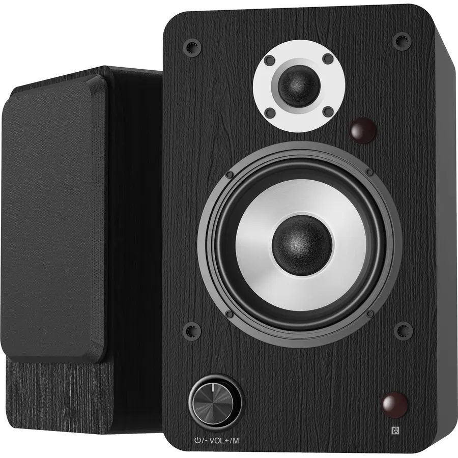 LONPOO 100W HiFi Active Bookshelf Speakers with Bluetooth
