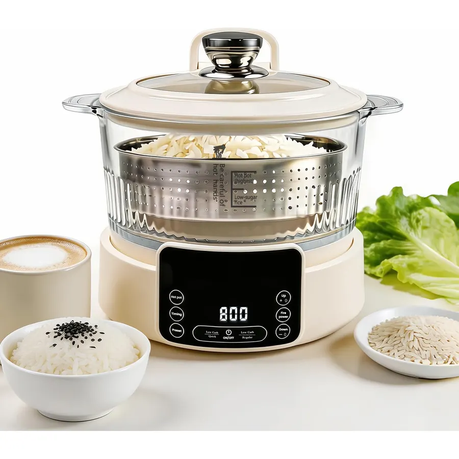 Low Carb Rice Cooker, 5L Multifunction Smart Rice Cooker