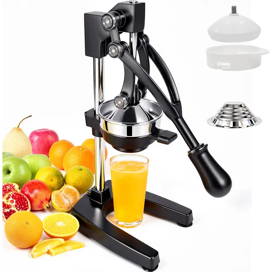 Manual Juicer Press, 19-Inch Citrus Press with Suction Base