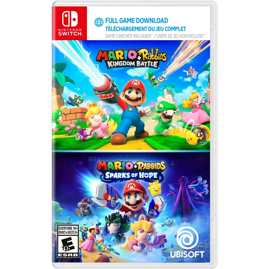 Mario + Rabbids Kingdom Battle and Sparks of Hope - Amazon Exclusive, Nintendo Switch (Code in a Box)