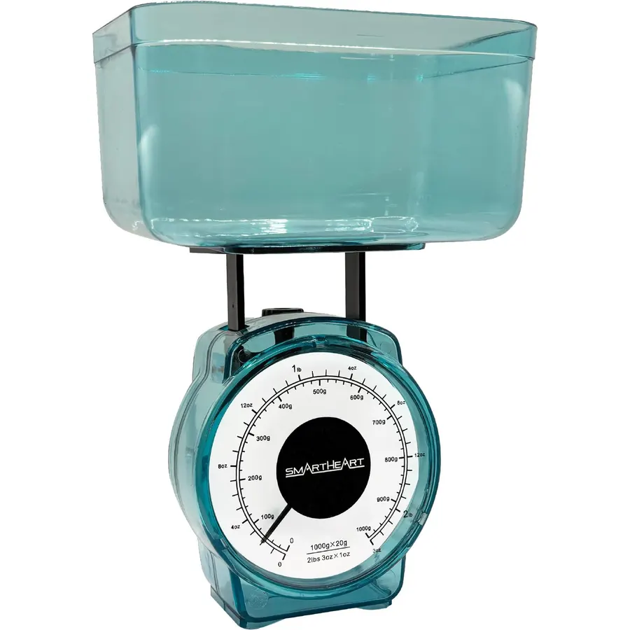 Mechanical Kitchen Scale, Precise Measurements with Removable Bowl, Measurement Units:lbs, oz, g, ml