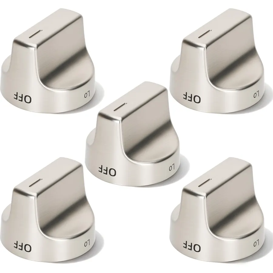 Metal W10850015 W11239985 Knobs Compatible with Whirlpool Gas Range Knobs