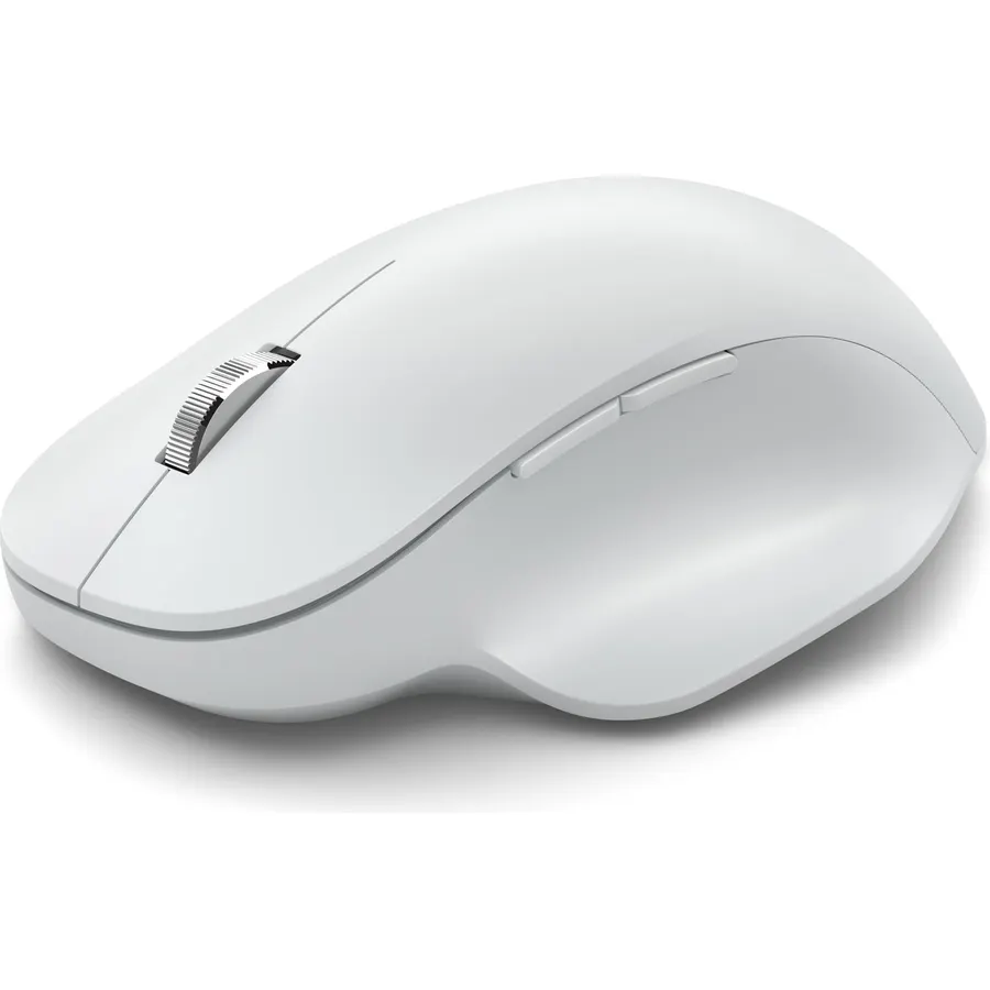 Microsoft Bluetooth Ergonomic Mouse - Glacier with comfortable thumb rest, up to 15months battery life. Works with Bluetooth enabled PCs/Laptops Windows/Mac/Chrome computers, 3.91" x 5.46" x 1.85"