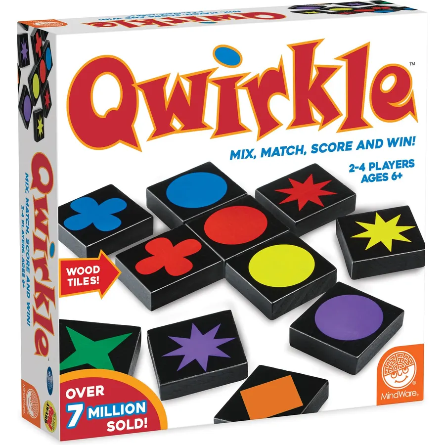 Mindware | Qwirkle UK Edition | Board Game | Ages 6+ | 2-4 Players | 45 Minutes Playing Time