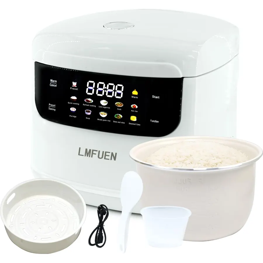 Mini Ceramics Rice Cooker,6 Cups Cooked/3 Cups Uncooked