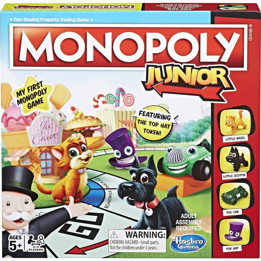 Monopoly Junior: Unicorn Edition Board Game | Magical-Themed Indoor Family Game | 2 to 4 Players | Preschool Games | Kids Gifts | Ages 5 and Up (Amazon Exclusive)