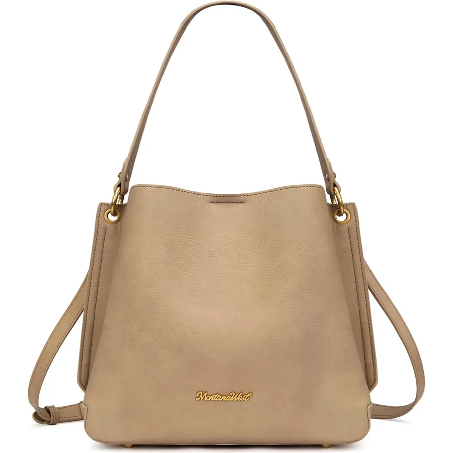 Montana West Medium Hobo Bag for Women, Shoulder Purse with 3 Compartments