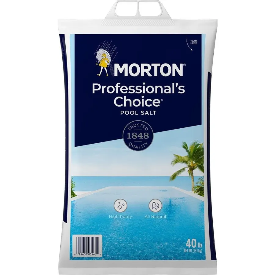 Morton Salt F134660000 Pro Pool Salt, 40 lb