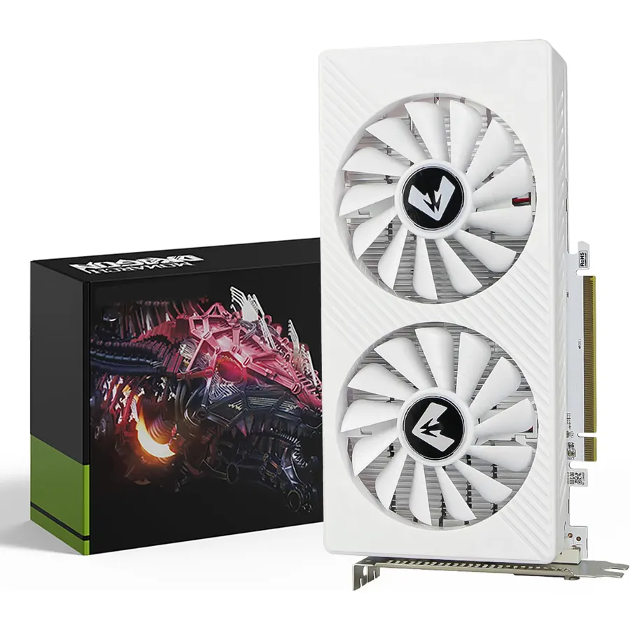 maxsun AMD Radeon RX 580 8GB 2048SP GDDR5 Computer Video Graphics Card GPU for PC Gaming 256-Bit DirectX 12 DVI, HDMI, DisplayPort Multi Monitors Extend (White)