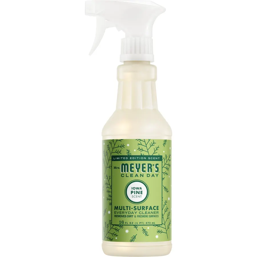 Mrs. MEYER'S CLEAN DAY Multi-Surface Cleaner, Iowa Pine, 16 Fl Oz (Pack of 6)