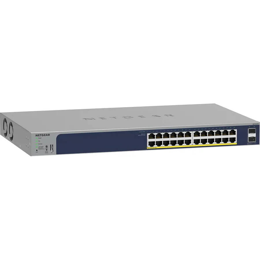 NETGEAR 26-Port PoE Gigabit Ethernet Smart Managed Network Switch (GS724TP)