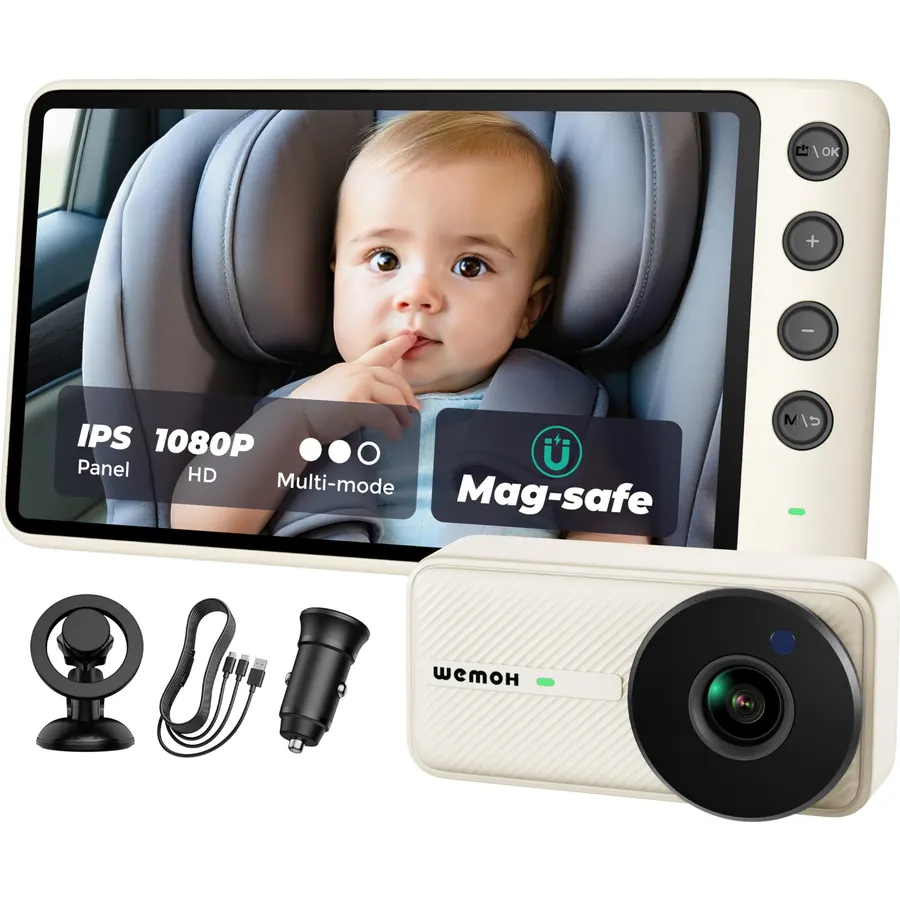 LUCKVIEW BM1 Baby Car Camera, 5" 1080P Baby Car Monitor