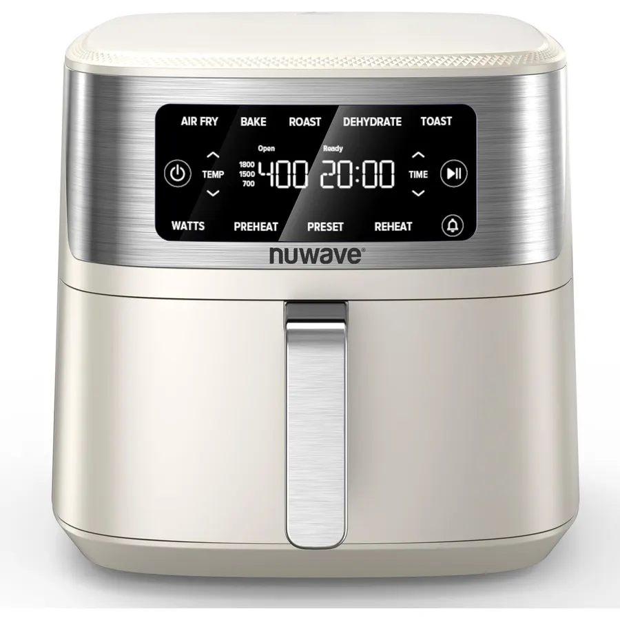 Nuwave Brio Plus 7QT Air Fryer, Extra Crispy Results w/Less Oil, PFAS-Free