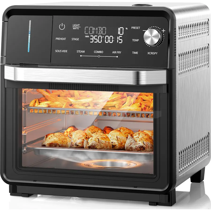 Nuwave Combi Steam Oven, Non-Toxic Stainless Steel Multi-Cooker, 16 quarts