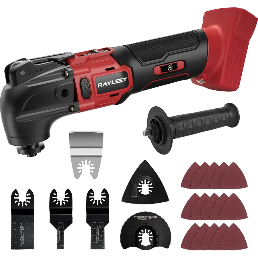 Oscillating Tool Compatible with Milwaukee 18V Battery, 6-Speed, Tool Only