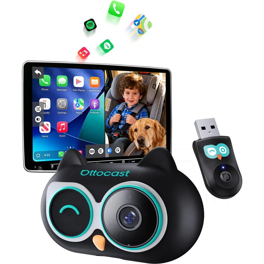 Cabin Care Baby Car Camera, CarPlay Baby Monitor, 1080P, 157° Wide View