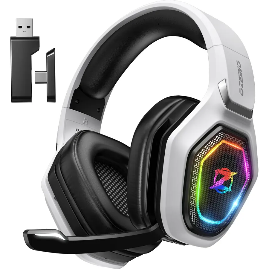 Ozeino Wireless Gaming Headset for PS5, PC, Switch| Lossless Audio-40H Batt