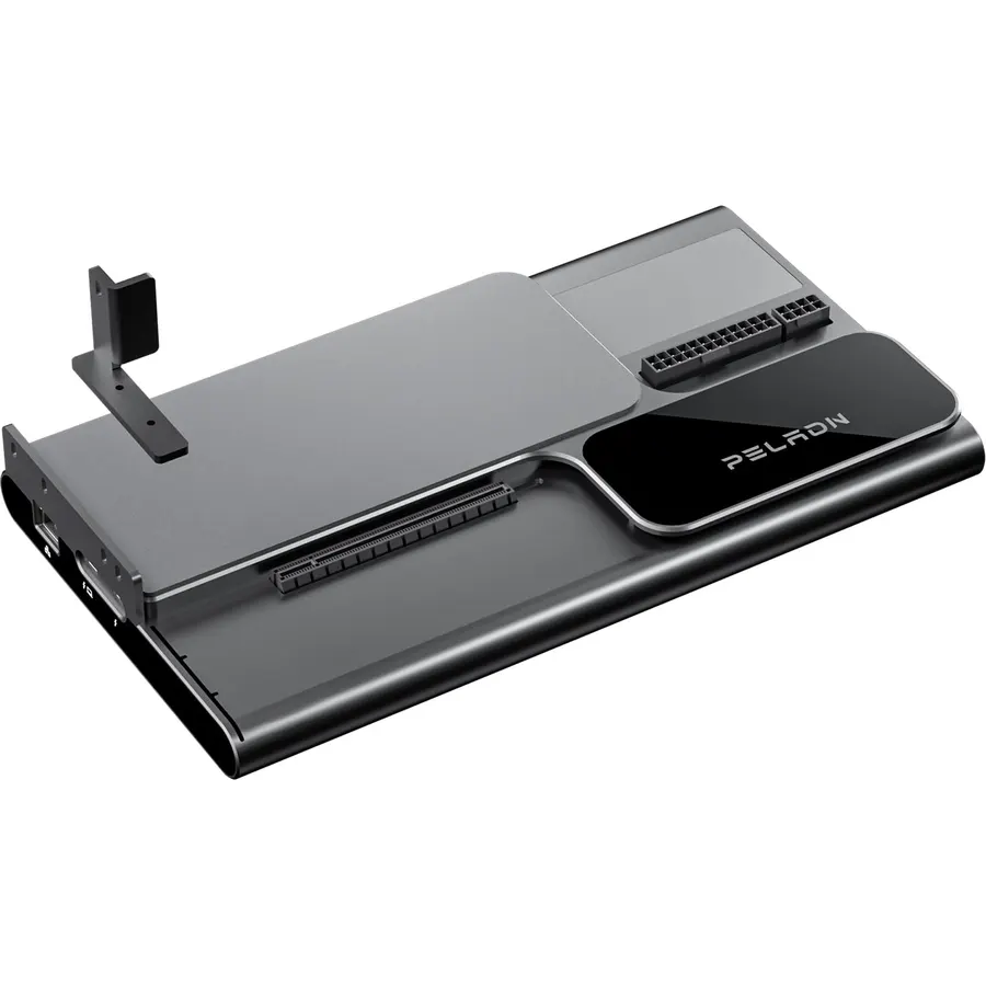PELADN S-3 eGPU Dock with Thunderbolt 5 Cable - External GPU Dock Equipped 64Gbps PCIe 4.0 x 4 Slot, PCIe 3.0 Slot, Dual 80Gbps Thunderbolt 5 Ports,SD 4.0 Card Slot, Support ATX/SFX/140W PD