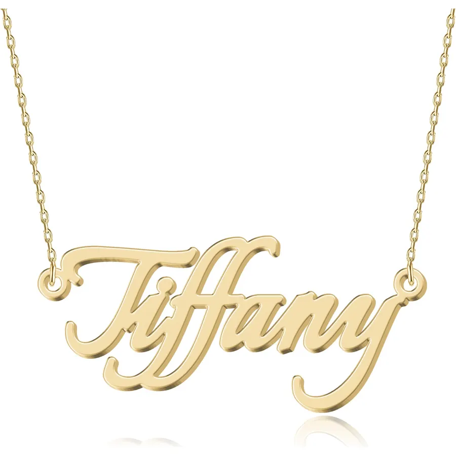 Personalized Name Necklace | Sterling Silver/Stainless Steel | 14 Fonts, 4 Colors, 5 Chains | Tarnish-Free, Handmade Gift for Women: Mom, Daughter, Sister | Ideal for Birthday, Mother's Day,Christmas