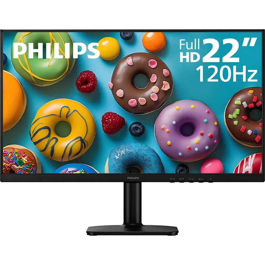 Philips 22 Inch Computer Monitor FHD 120Hz Overclocked IPS VESA, 22E2N1100