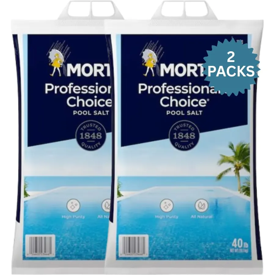 Professional’s Choice Pool Salt, 40 lb Bag, High Purity Salt for Swimming Pools, All Natural Pool Salt for Saltwater Chlorine Systems, Fast Dissolving Pool Maintenance Salt