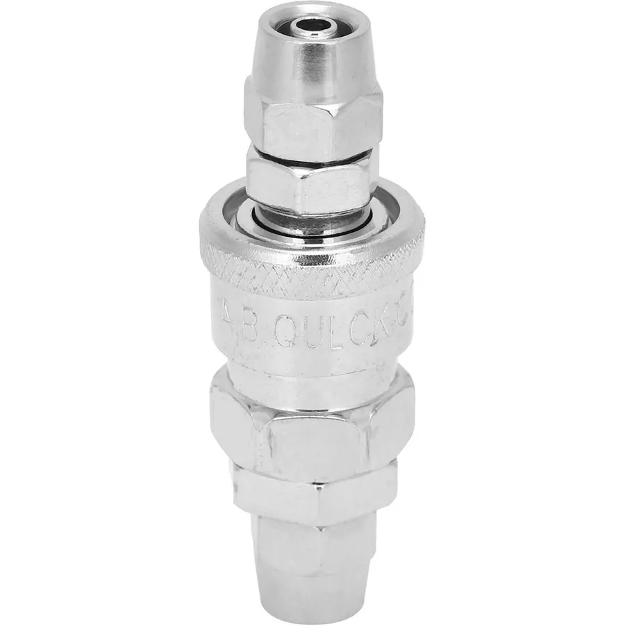 Quick Connector Alloy Steel Self Locking Pneumatic Pipe Accessories for Easy Installation 2Pcs for Operator Fatigue