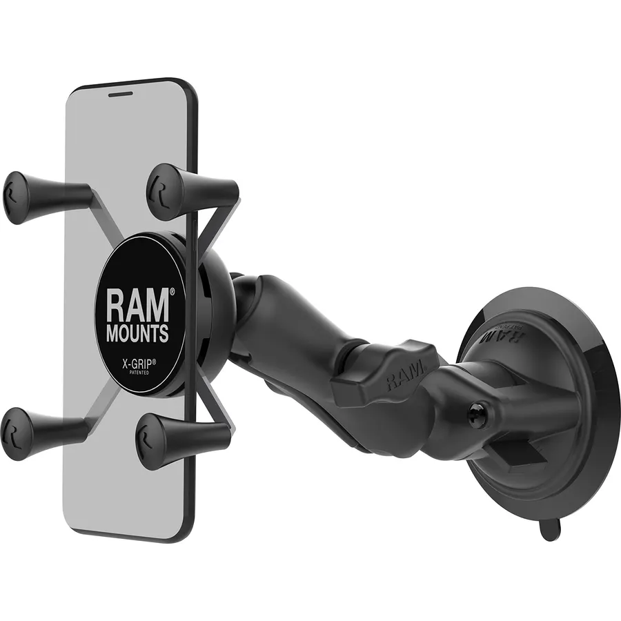 RAM MOUNTS X-Grip Windshield Phone Mount with Twist-Lock Suction Cup Base