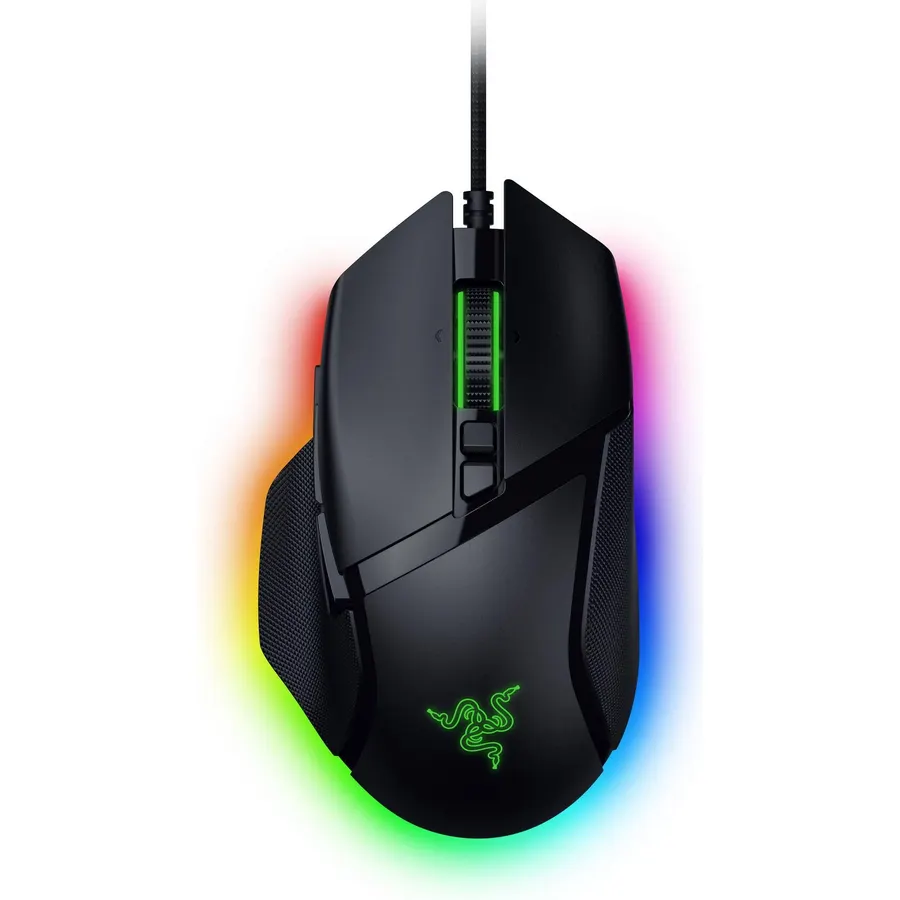 Razer Basilisk V3 Customizable Ergonomic Gaming Mouse + Gaming Mouse Bungee V3 Chroma Bundle
