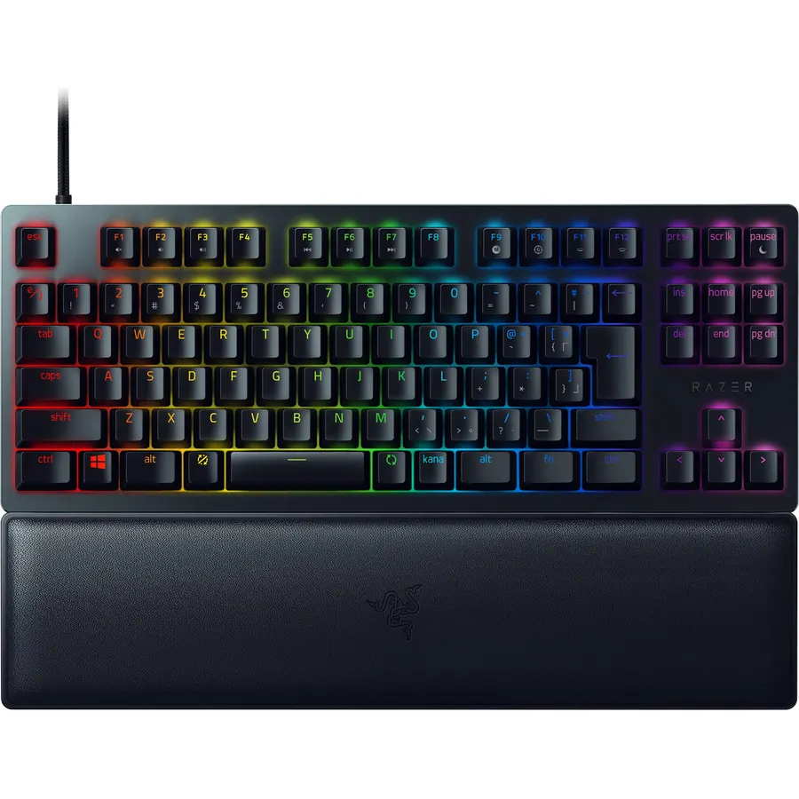 Razer RZ03-03941500-R3J1 Huntsman V2 Tenkeyless JP Clicky Optical Switch, Japanese Layout, Optical Switch, Clicky Texture, Quiet, Numeric Keypad, Double Shot PBT, Key Cap, Wrist Rest, Chroma RGB