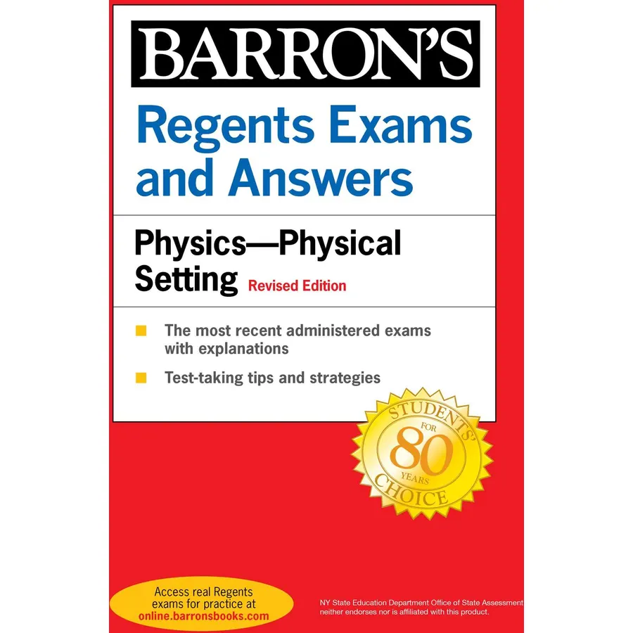 Regents Exams and Answers Physics Physical Setting Revised Edition (Barron's New York Regents)