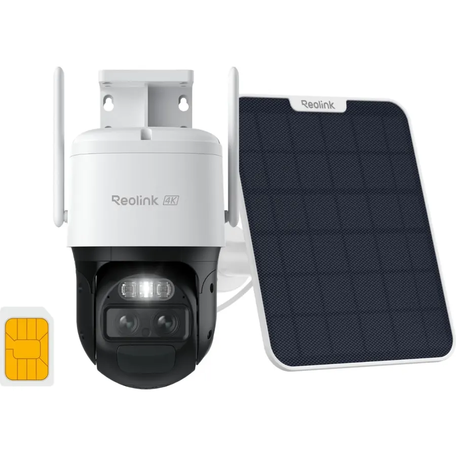 REOLINK TrackMix 4K Dual-Lens PTZ Solar Security Cameras Wireless Outdoor