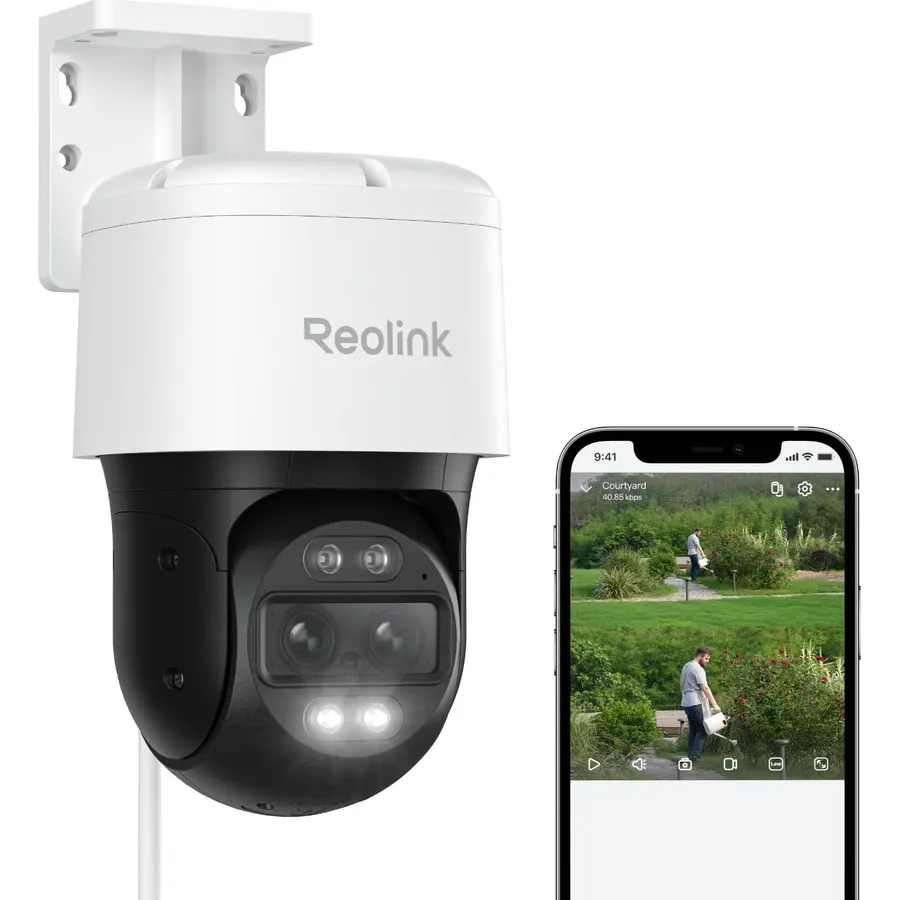 REOLINK TrackMix PoE Dual-Lens PTZ Security Camera 6X Hybrid Zoom Tracking