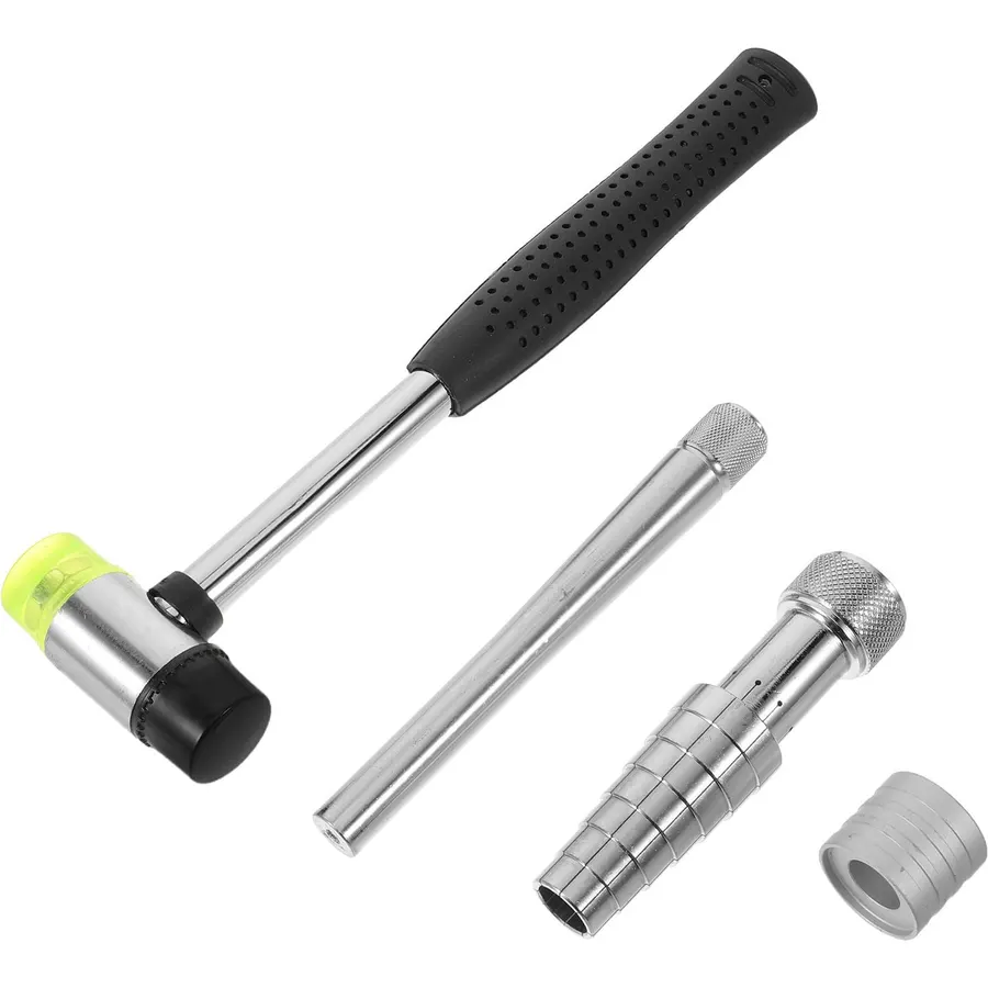 Ring Sizing Mandrel Tool Kit with Rubber Hammer for Silver Rings