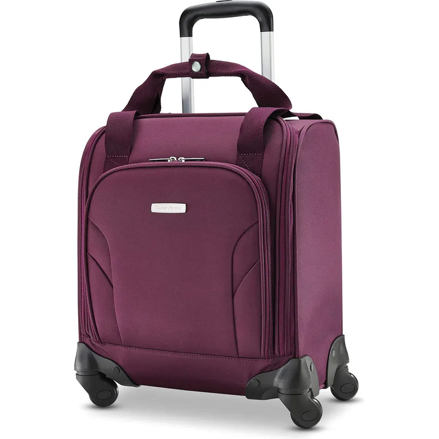 Samsonite Underseat Carry-On Spinner With USB Port, Purple, One Size