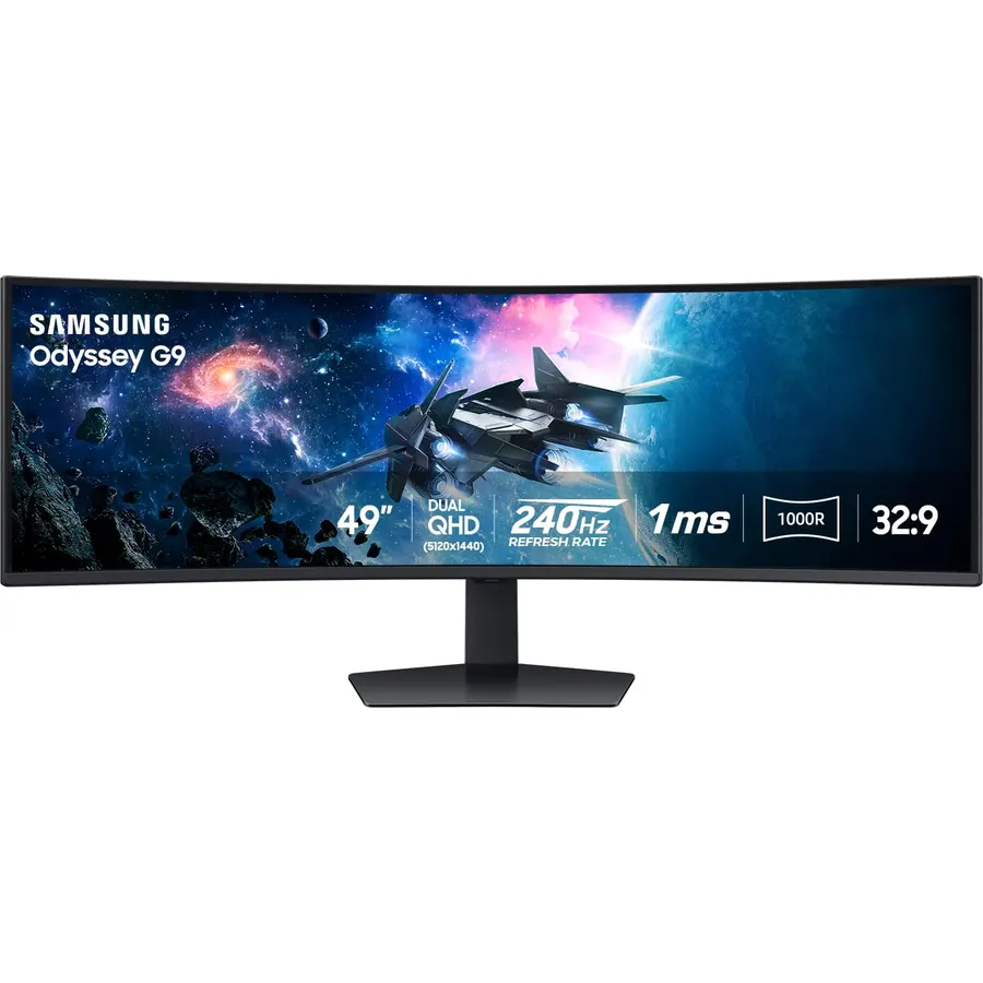 Samsung Odyssey G9 OLED 49-inch Curved 240Hz Gaming Screen DQHD, LS49DG954SUXEN