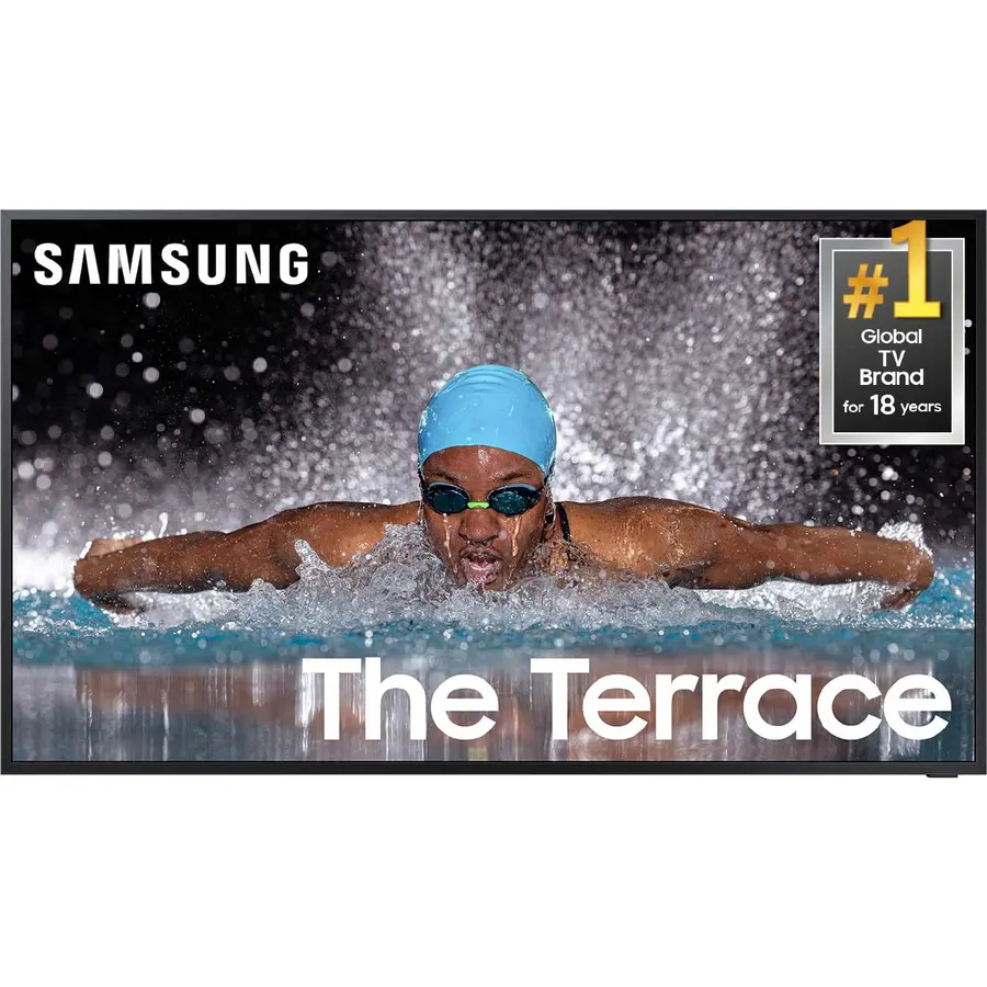 Samsung 55-Inch Class Neo QLED 4K The Terrace Partial Sun, Quantum HDR+, Dolby Atmos, Wide Viewing Angle, Weather Resistant, Anti-Glare Outdoor Smart TV w/Alexa Built-in, (QN55LST7DAFXZA, 2024 Model)