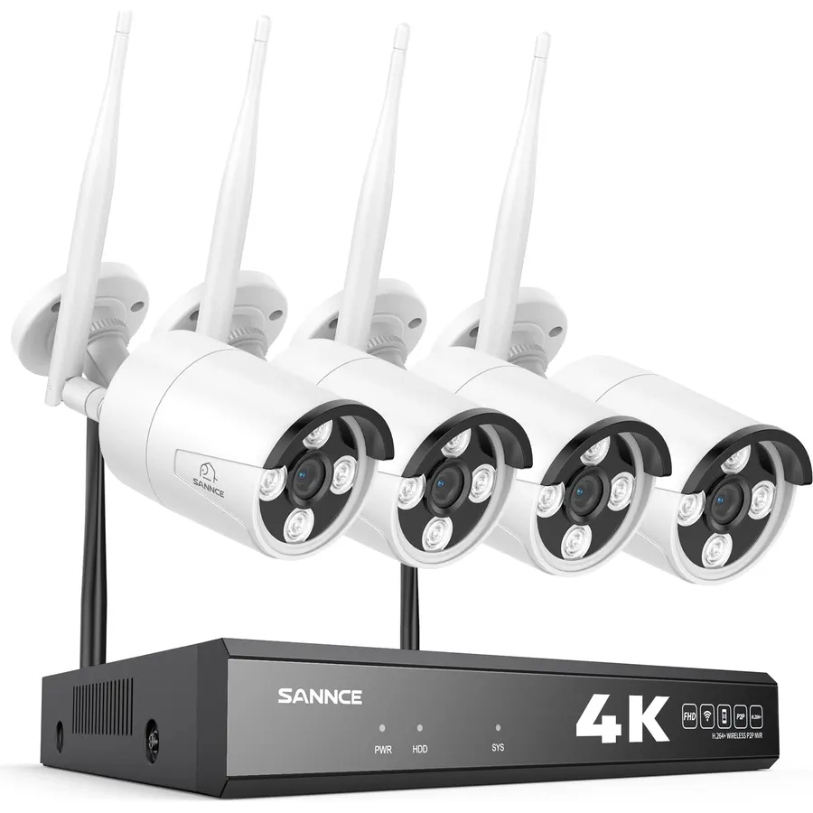 Wireless Security Camera System Outdoor, WiFi Video Surveillance Systems