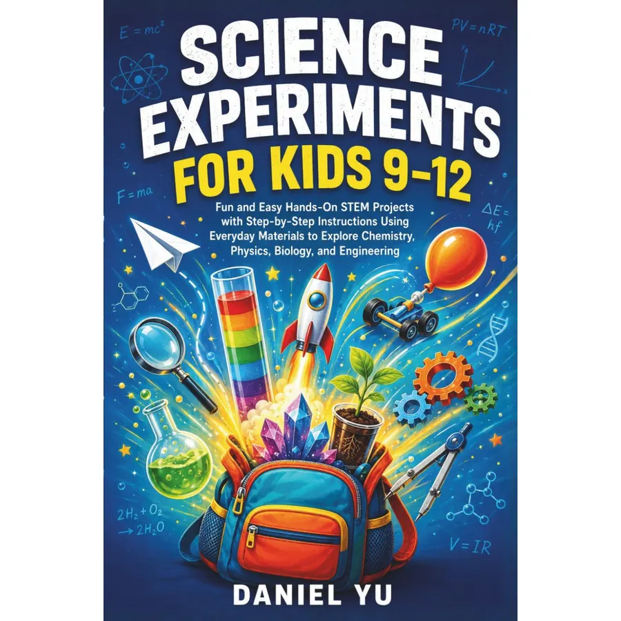 Science Experiments for Kids 9–12: Fun and Easy Hands-On STEM Projects with Step-by-Step Instructions Using Everyday Materials to Explore Chemistry, ... and Engineering (Illustrated Edition)
