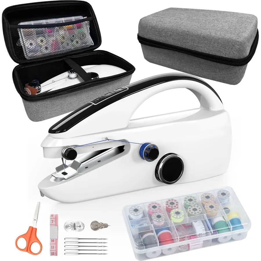 Sewing Kit: Sewing Bliss in One Box. Handheld Sewing Machine.