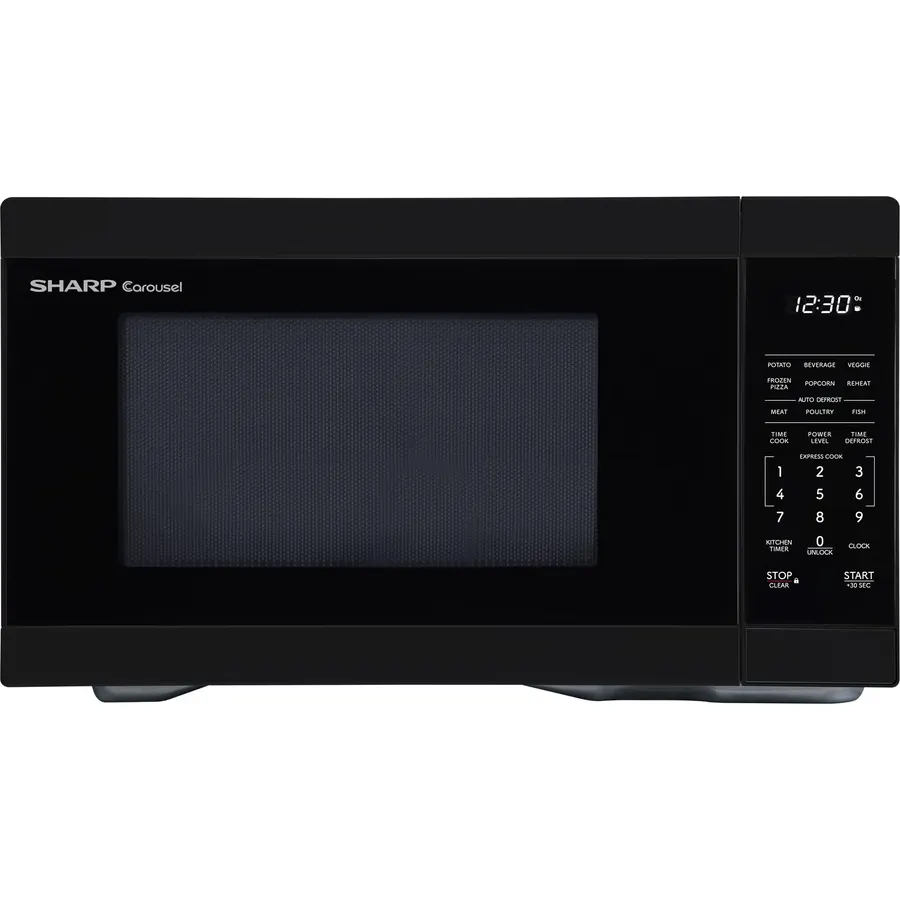 Sharp SMC1161KB 1.1 cu. ft. 1000W Black Countertop Microwave Oven