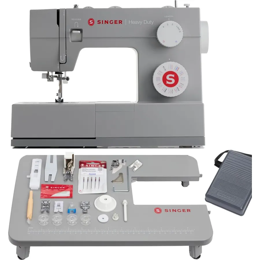 SINGER® 4452 Holiday Bundle Heavy Duty Sewing Machine + Accessory Kit