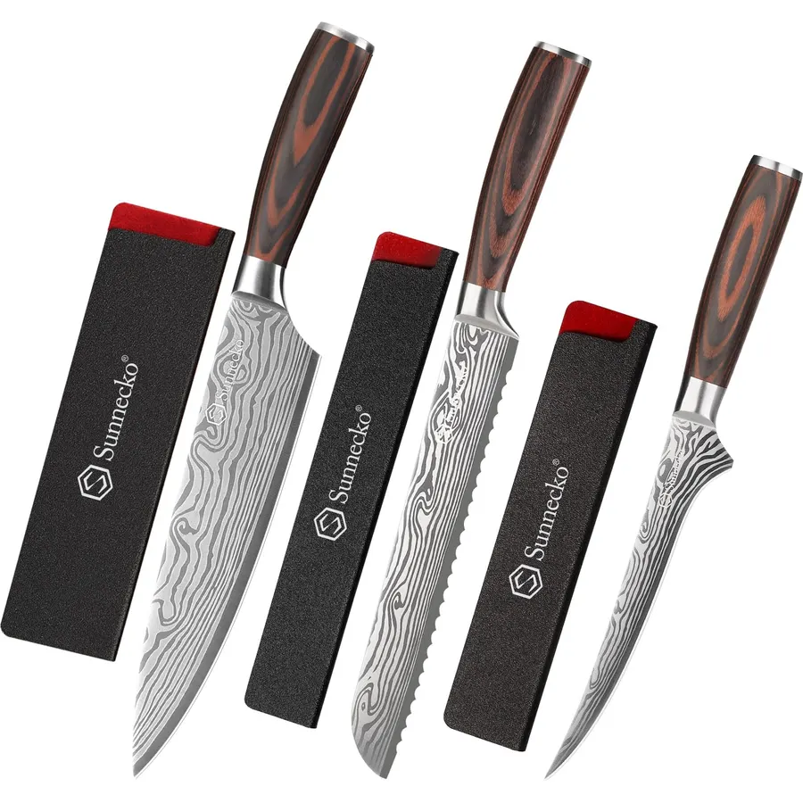 Sunnecko Chef Knife with Boning Knife