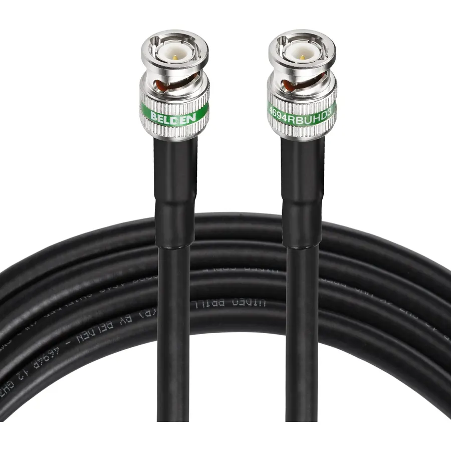 Superbat 12G SDI Cable 10ft Belden 4694R BNC Cable 75 Ohm for Camera CCTV
