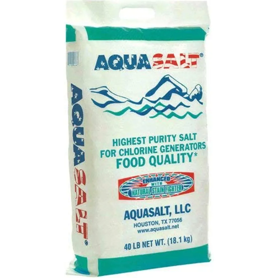 Swimming Pool and Spa Chlorine Generator Salt - 40 lbs. Pounds