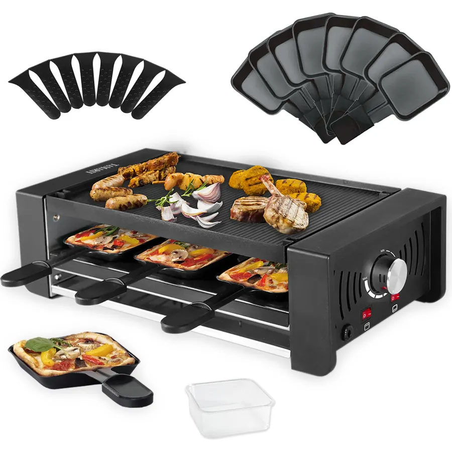 TAMARIT Raclette Party Grill, Indoor Electric Table Grill