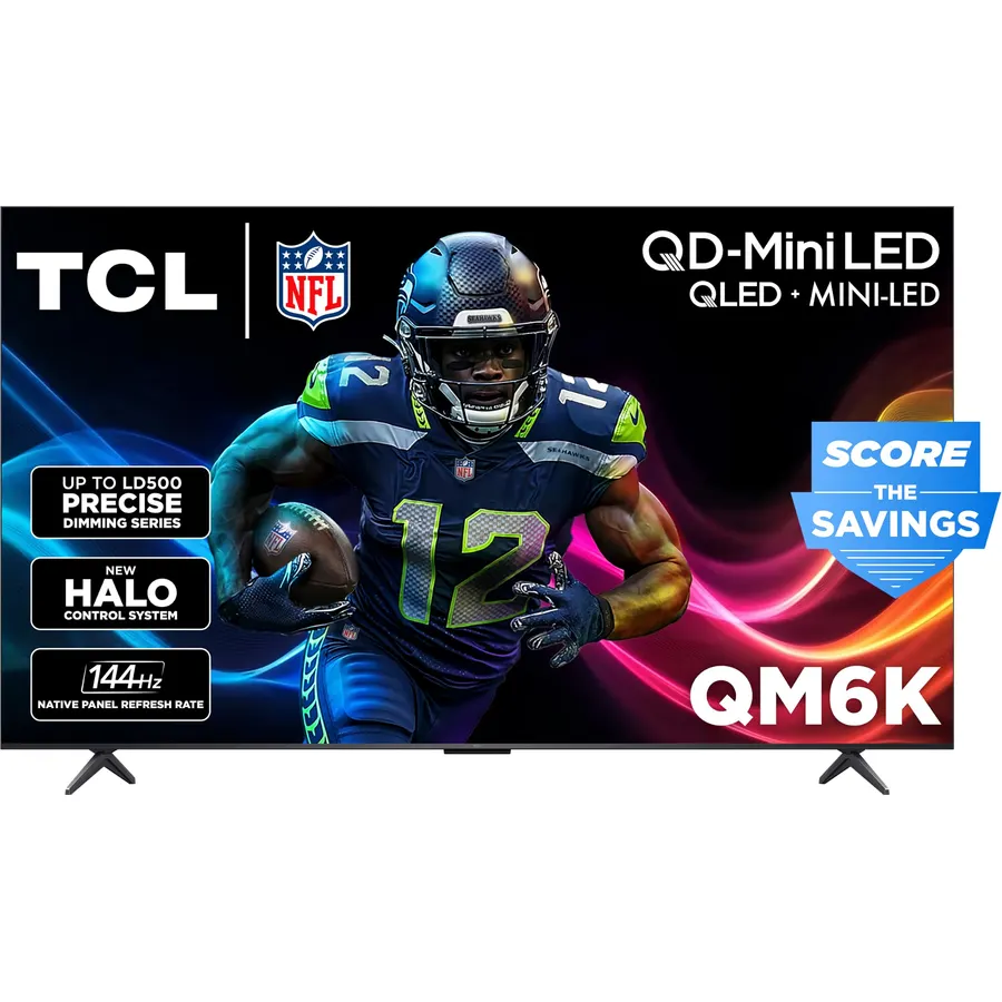 TCL 85 Inch Class QM6K Series Mini LED QLED 4K HDR, 85QM6K, 120Hz-144Hz