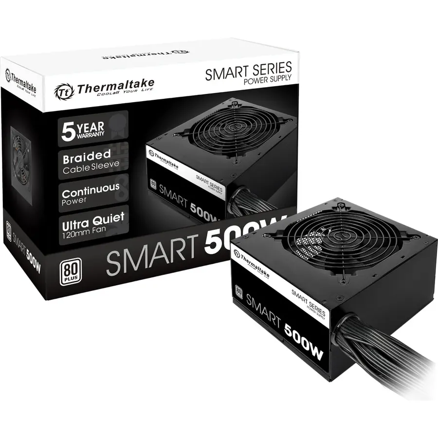 500W Power Supply, Thermaltake, PS-SPD-0500NPCWBZ-W