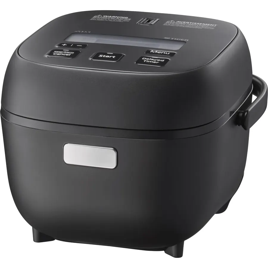 TIGER JBT-B18U-KY 10 Cup (Uncooked) Micom Rice Cooker and Warmer with Non-Stick Ceramic Coated Inner Pot and 4 Auto-Cook Settings, Black