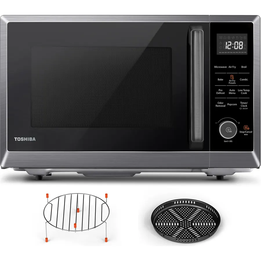 FRIGIDAIRE 1.2 cu ft Microwave, Digital Air Fryer, Convection Oven, Combo-Fry with XL Capacity, Stainless Steel Finish